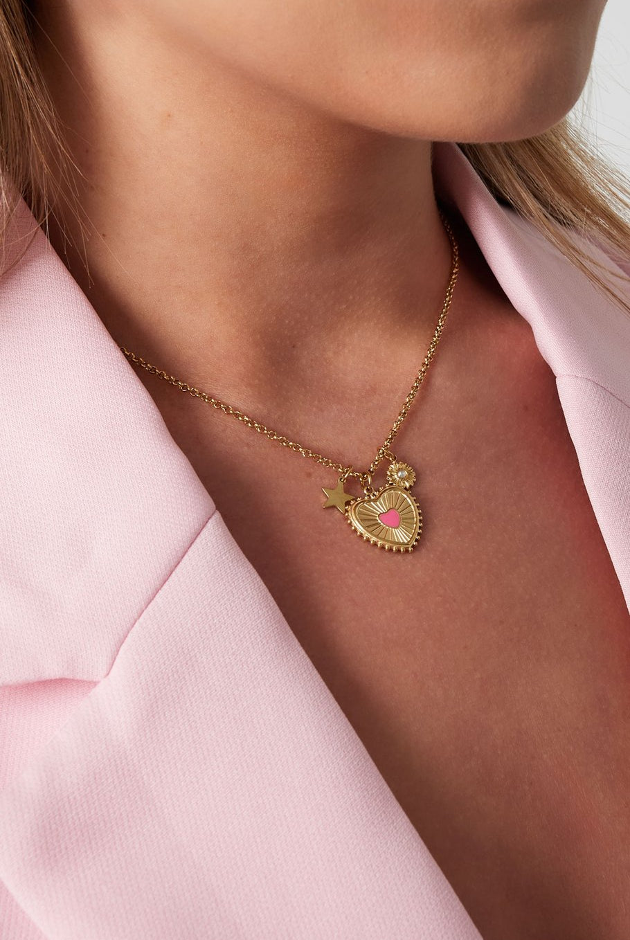 zomerse ketting met hart