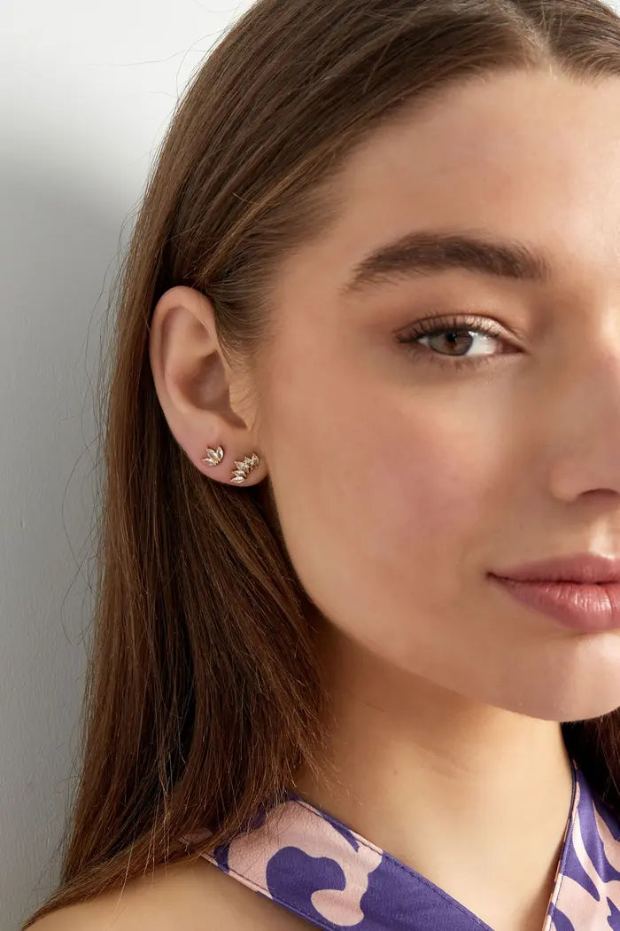 stud oorbellen zirkonia steentjes