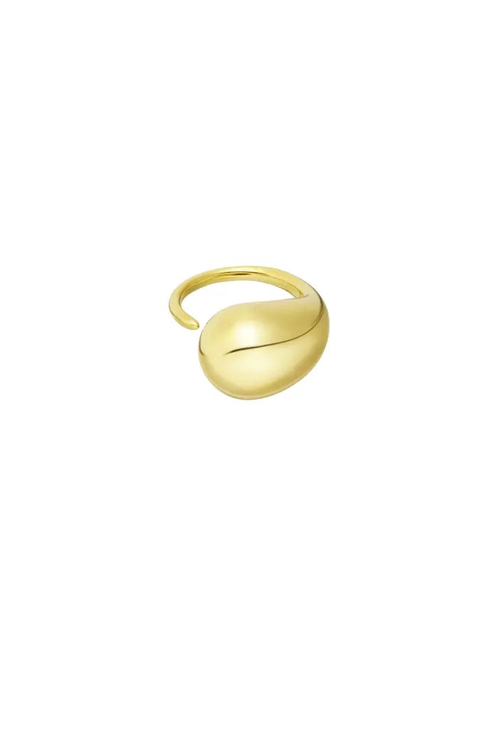gold plated druppel ring