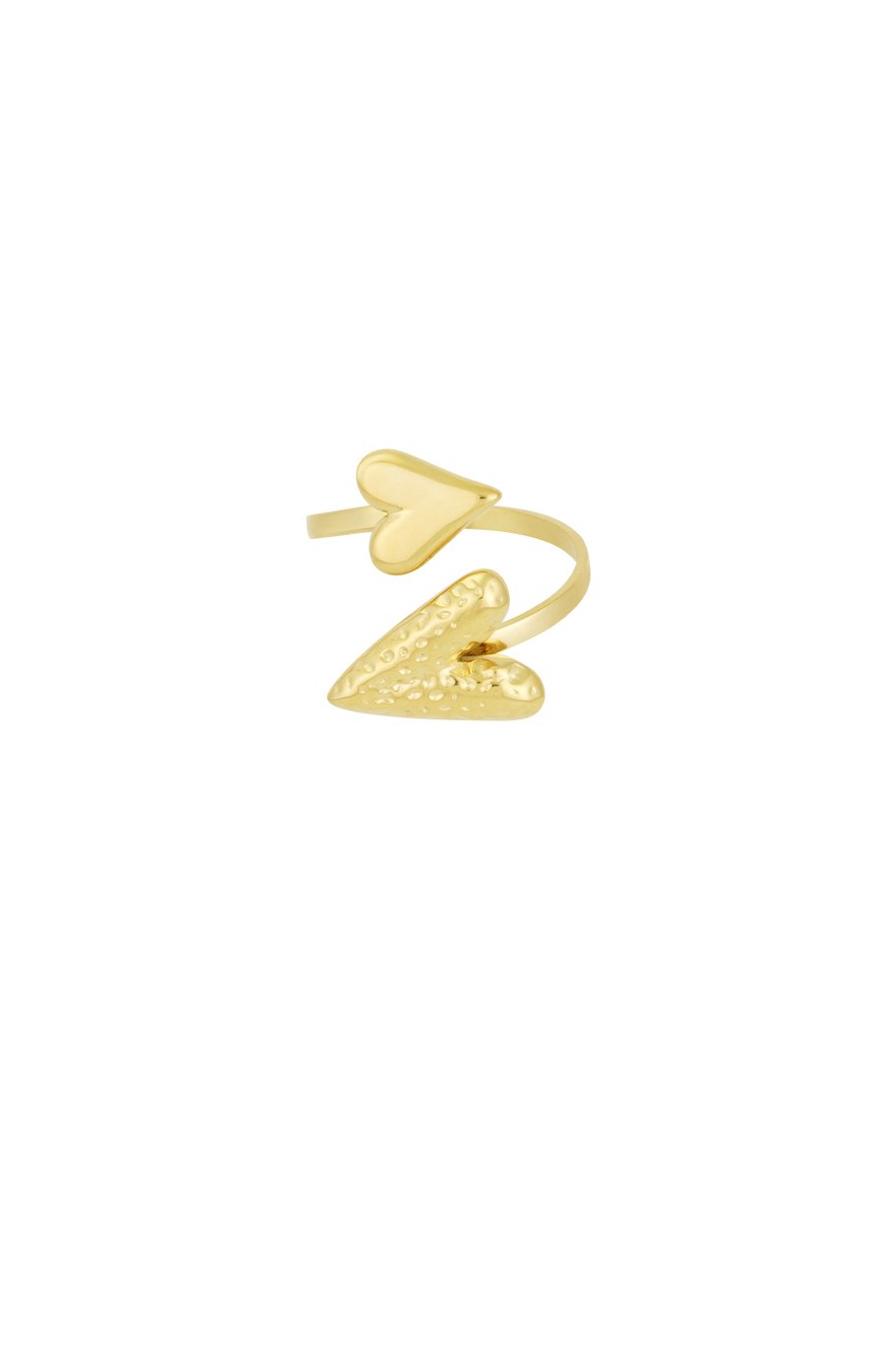 one size ring met hartjes