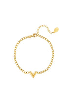 armband met letter V