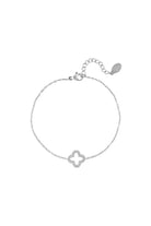 zilveren klaver armband 