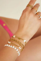 witte bedel armband