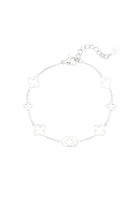 zilveren clover armband