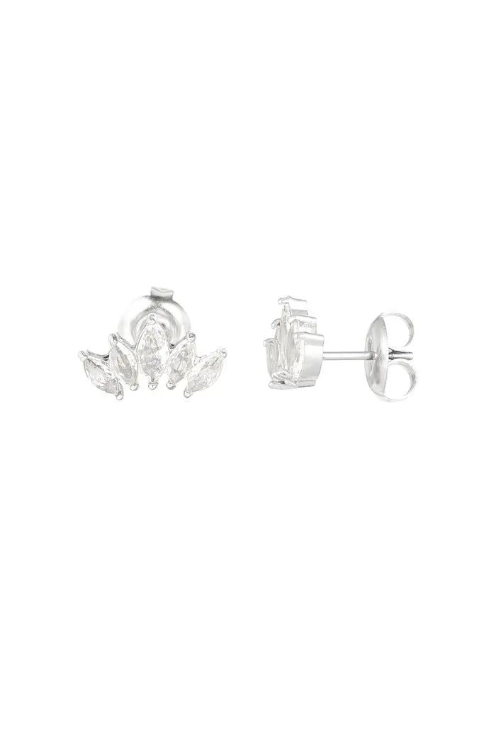 stud oorbellen zilver
