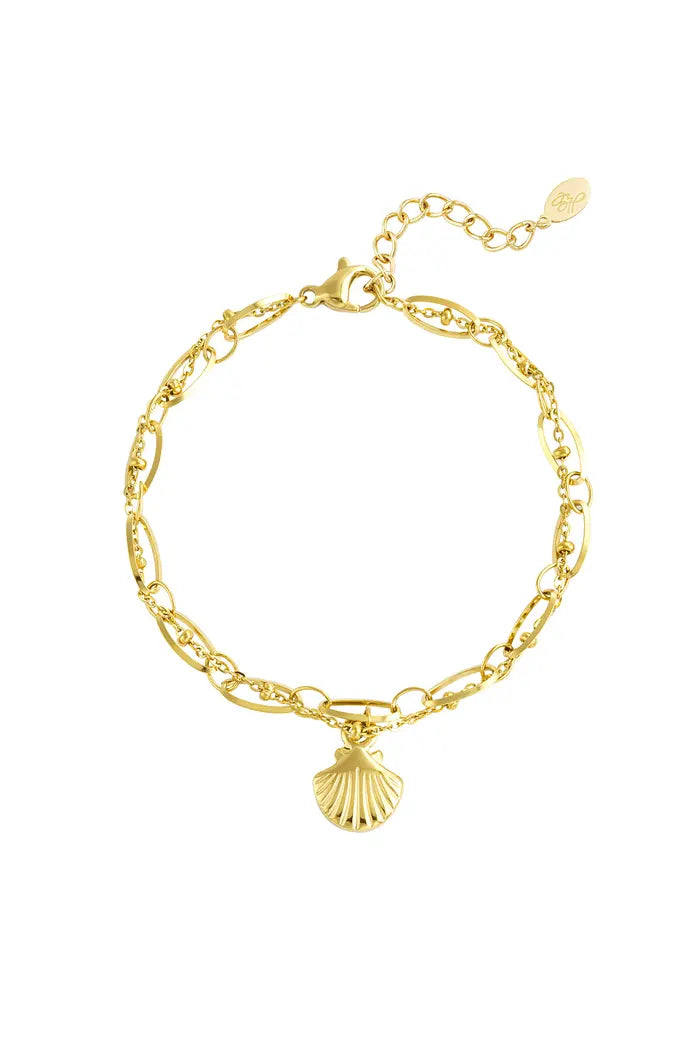Yehwang bedel armband met schelp
