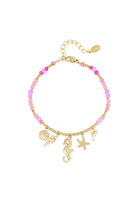 kleine kralen armband met zee bedels