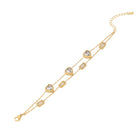 leuke dubbele armband met hart details