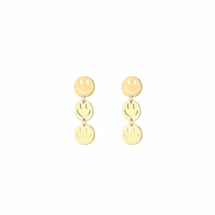 hangende oorbellen met smileys